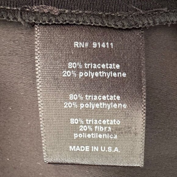 IAN R.N. Black Reversed Satin Sleeveless Hooded Column Evening Maxi Dress Size M - Picture 11 of 14